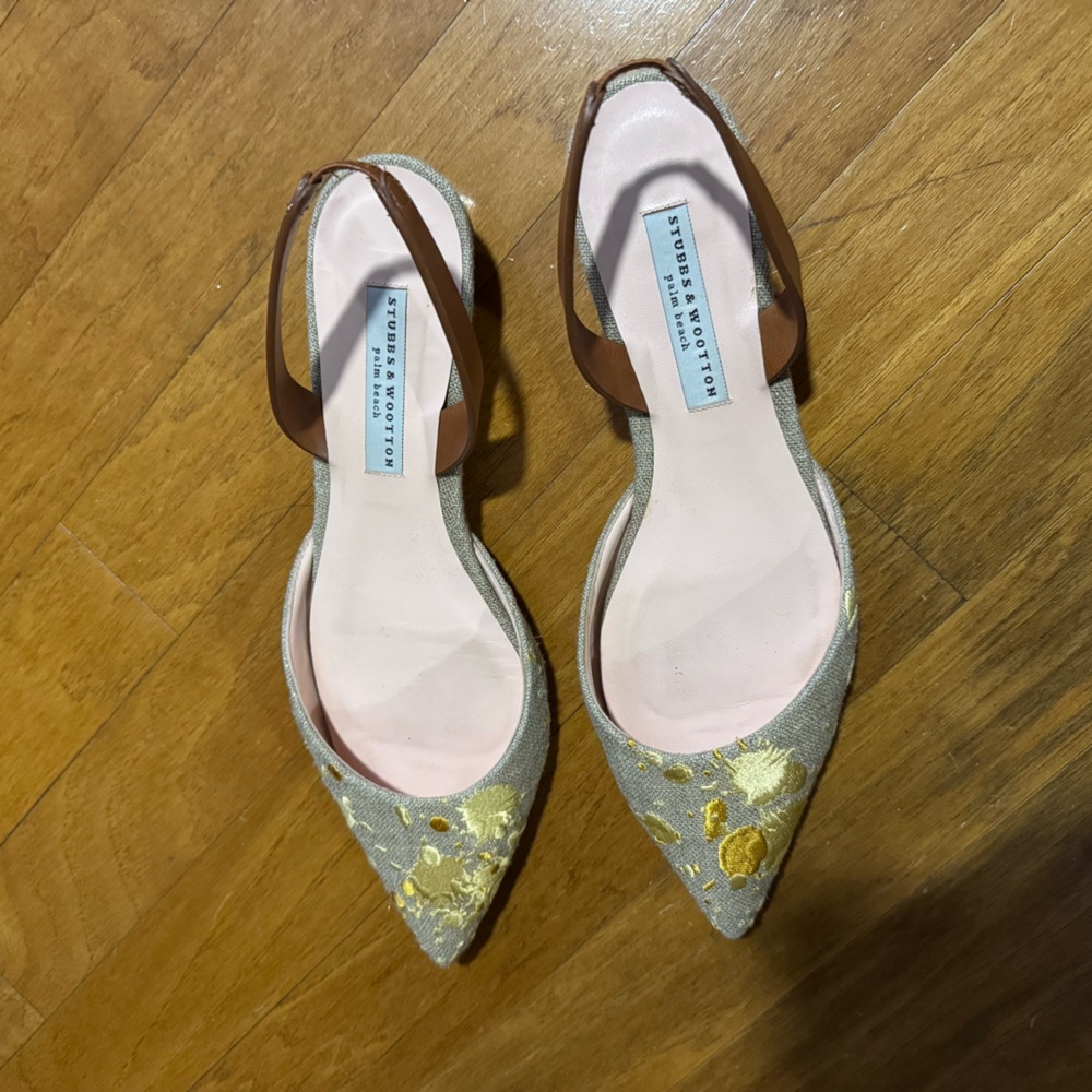 STUBBS &WOOTTON Shoes Size 39EU Cloth Sandals - Picture 3 of 6